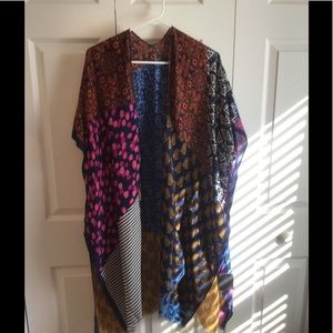 Very colorful kimono one size